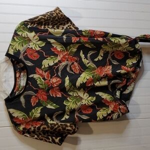 Ralph‎ Lauren Denim&Supply Mixed Print Top size small